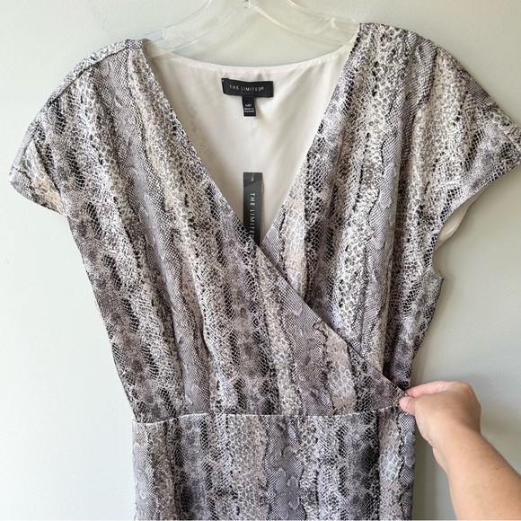 The Limited snakeskin print wrap dress - Picture 3 of 12